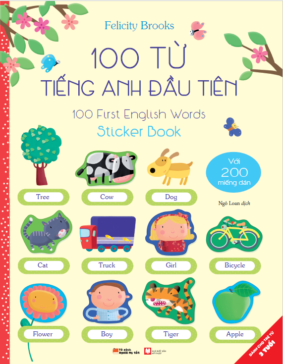 100 Từ Tiếng Anh Đầu Tiên - 100 First English Words (Sticker Book) - Ảnh 1