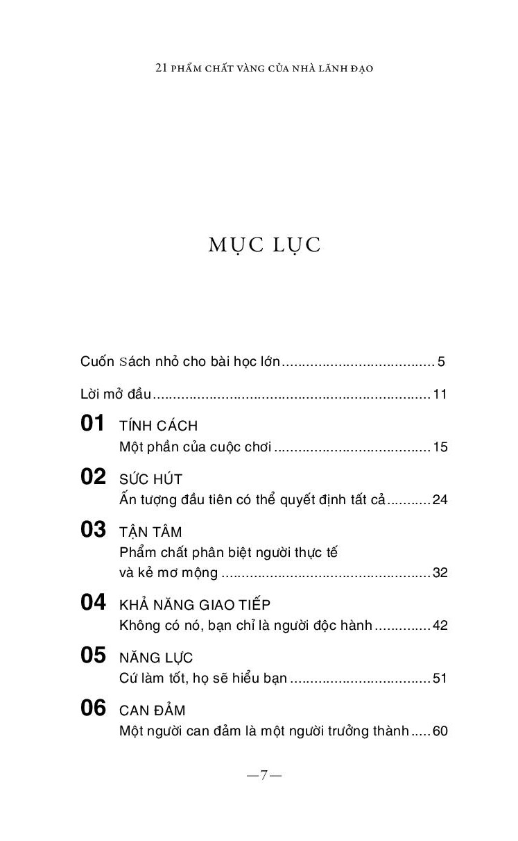 21 phẩm chất vàng của nhà lãnh đạo (tái bản) - Ảnh 6