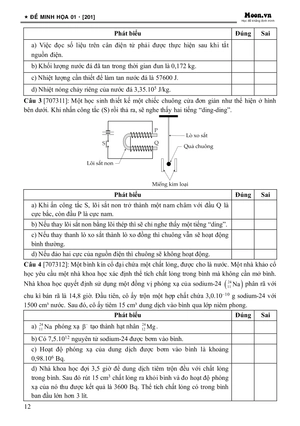 50 đề minh họa tốt nghiệp thpt 2025 - môn vật lí - Ảnh 13