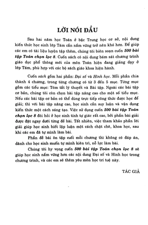 500 bài tập toán chọn lọc 8 (biên soạn theo chương trình giáo dục phổ thông mới) - Ảnh 4
