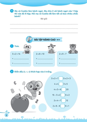 bài tập bổ trợ toán cơ bản và nâng cao lớp 2 - tập 2 - Ảnh 10