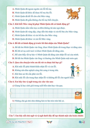 bài tập tuần tiếng việt lớp 4 - tập 2 (cánh diều) - Ảnh 5