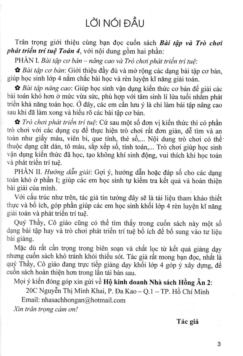 bài tập và trò chơi phát triển trí tuệ toán 4 (dùng chung cho các bộ sgk hiện hành) - Ảnh 3