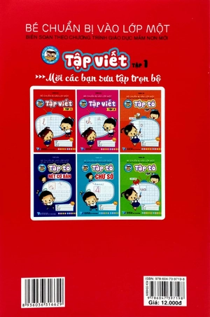 bé chuẩn bị vào lớp 1 - tập viết - tập 1 (tái bản 2023) - Ảnh 6