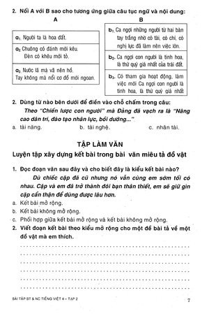 bộ bài tập bổ trợ và nâng cao tiếng việt 4 - tập 2 - Ảnh 9