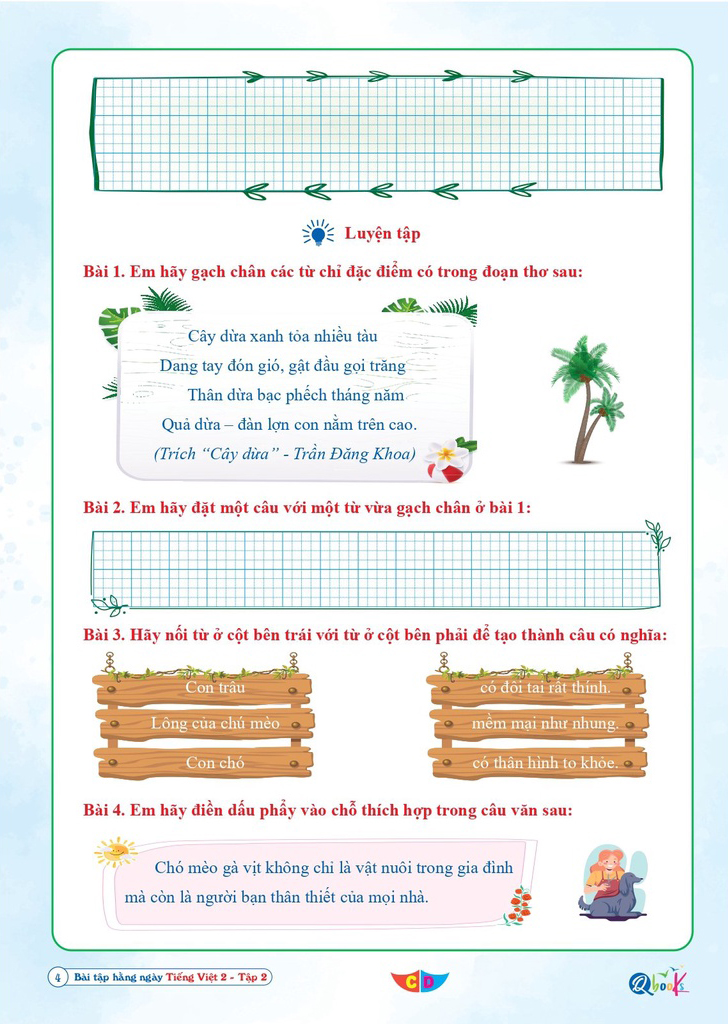 Bo
Bai Tap Hang Ngay Tieng Viet 2 - Tap 2 (Bien Soan Theo Chuong Trinh SGK Canh Dieu) - Ảnh 4