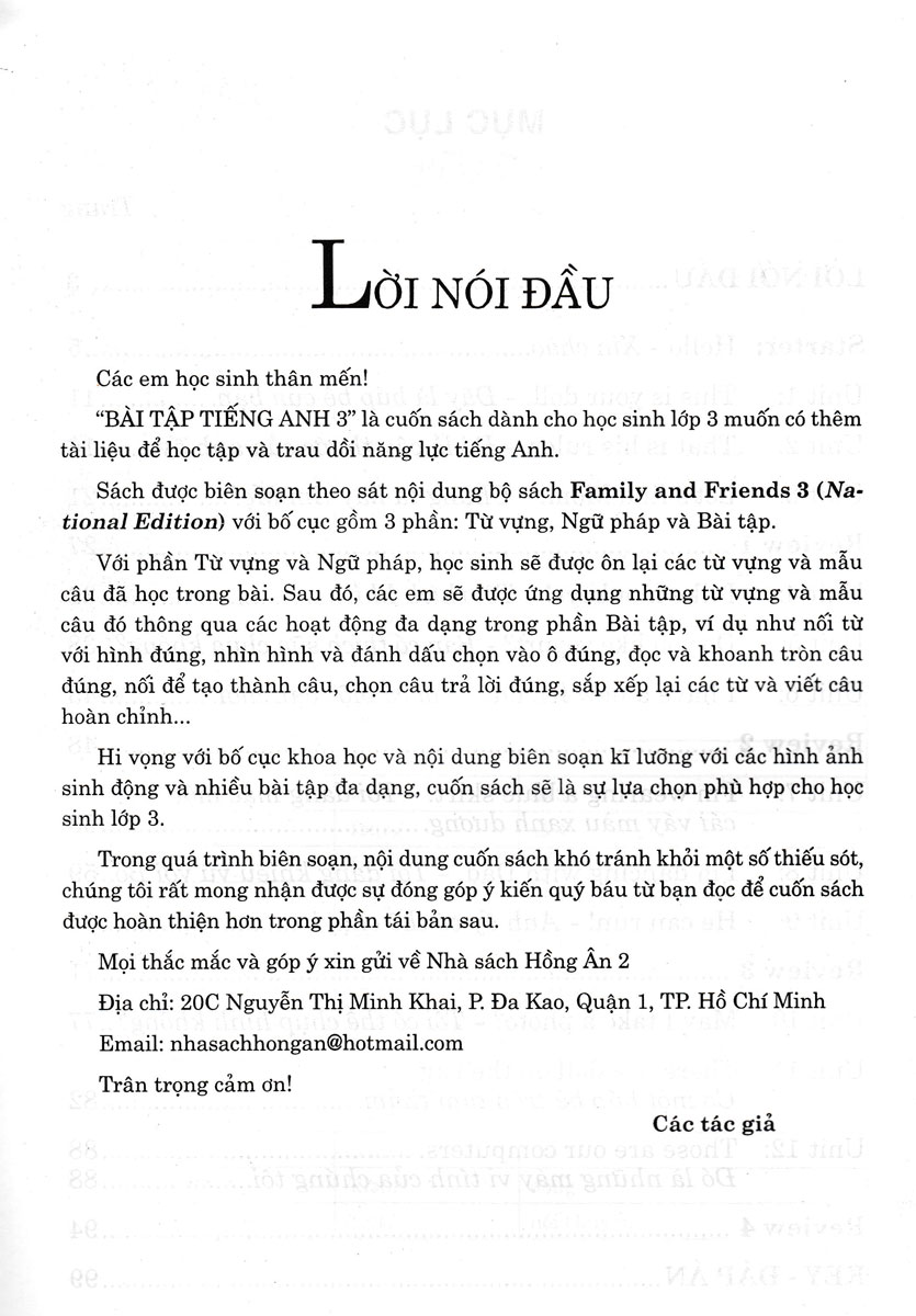 Bộ
Bài Tập Tiếng Anh 3 (Family And Friends 3 - National Edition) - Ảnh 2