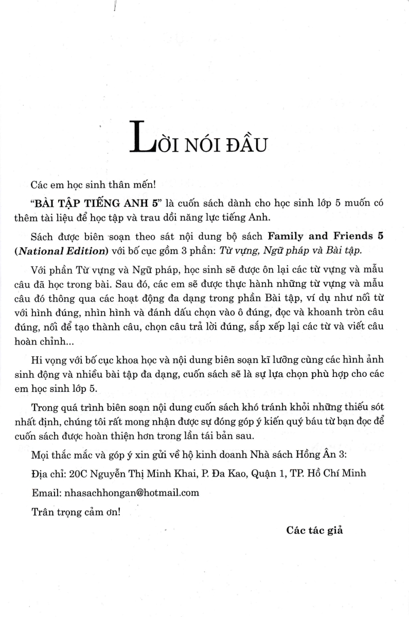 Bộ
Bài Tập Tiếng Anh 5 (Family And Friends 5 - National Edition) - Ảnh 2
