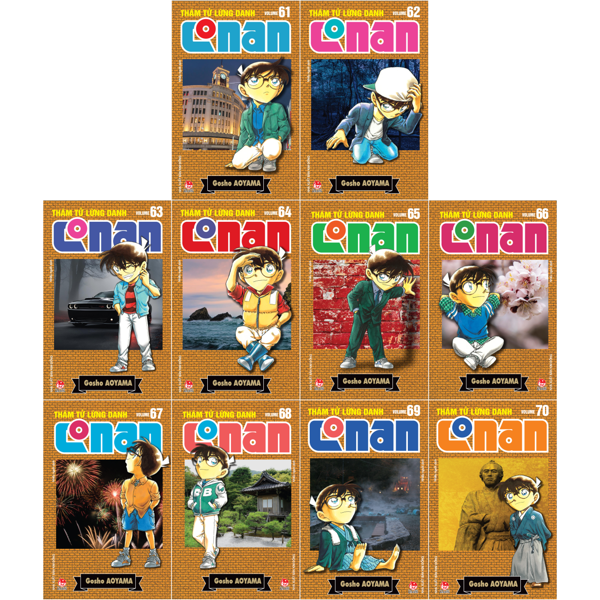 Bộ Combo Manga - Thám Tử Lừng Danh Conan - Bản Nâng Cấp: Tập 61 - 70 (Bộ 10 Tập) - Ảnh 1