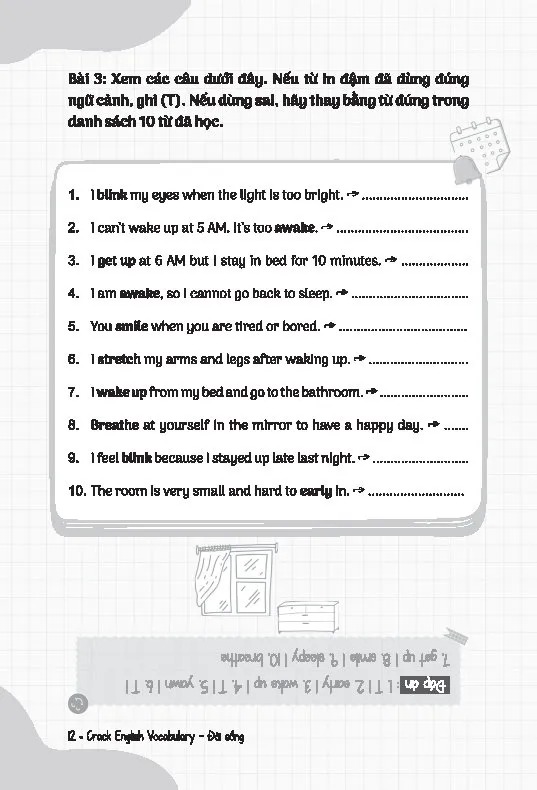 Bộ Crack English Vocabulary - Xây Chắc 540 Từ Vựng Tiếng Anh Theo Chủ Đề Chỉ Với 30 Phút Mỗi Ngày - Chủ Đề Đời Sống - Ảnh 11