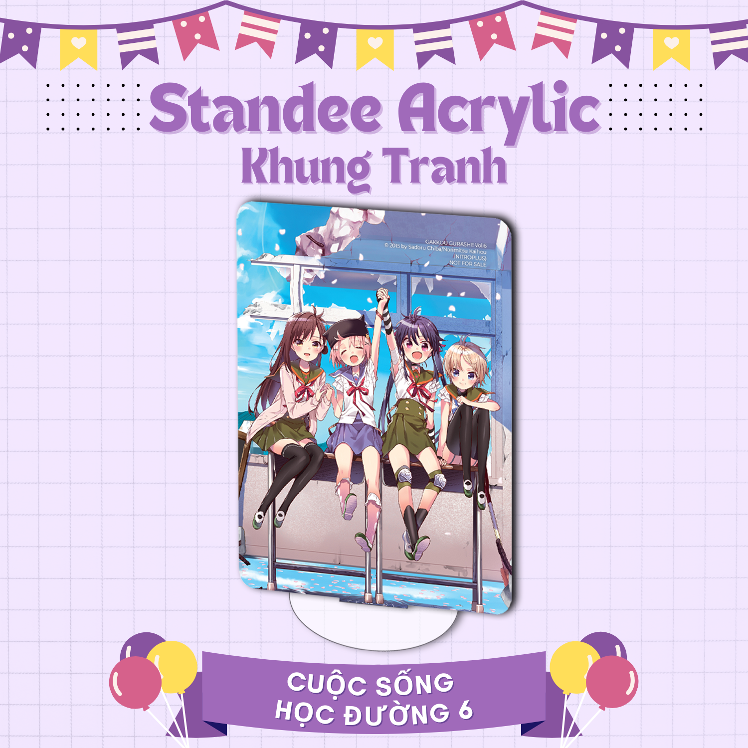 bộ cuộc sống học đường - tập 6 - bản đặc biệt - tặng kèm postcard + postcard pvc + standee acrylic - Ảnh 5