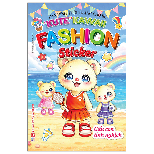 Bộ Dán Hình Thời Trang Cho Bé - "Kute" Kawaii Fashion Sticker - Gấu Con Tinh Nghịch - Ảnh 1
