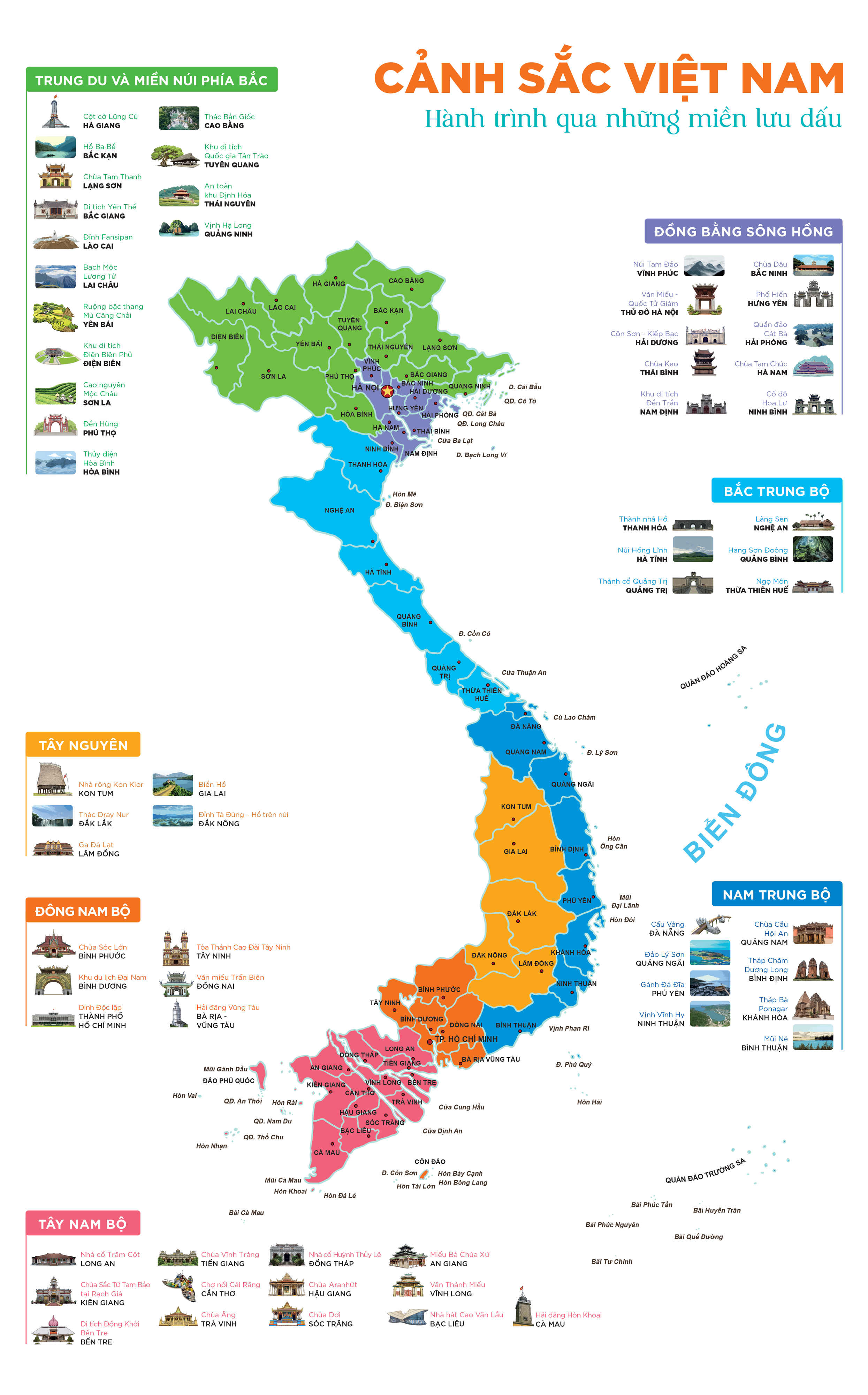 Bo
						
										
										Dat Nuoc Gam Hoa - Atlas Viet Nam - An Ban Luu Dau 63 Tinh Thanh - Bia Cung - Ảnh 13