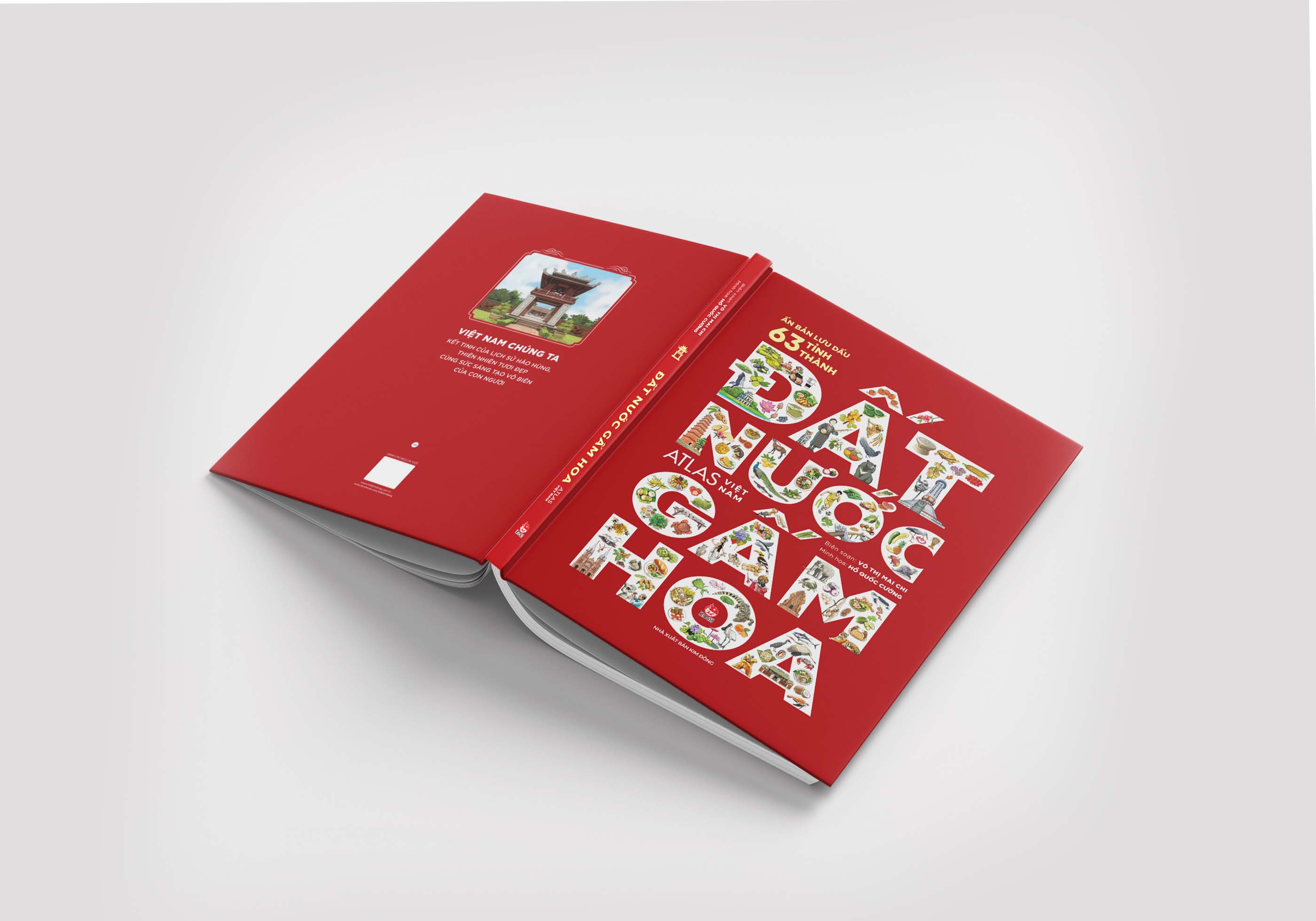 Bo
						
										
										Dat Nuoc Gam Hoa - Atlas Viet Nam - An Ban Luu Dau 63 Tinh Thanh - Bia Cung - Ảnh 5