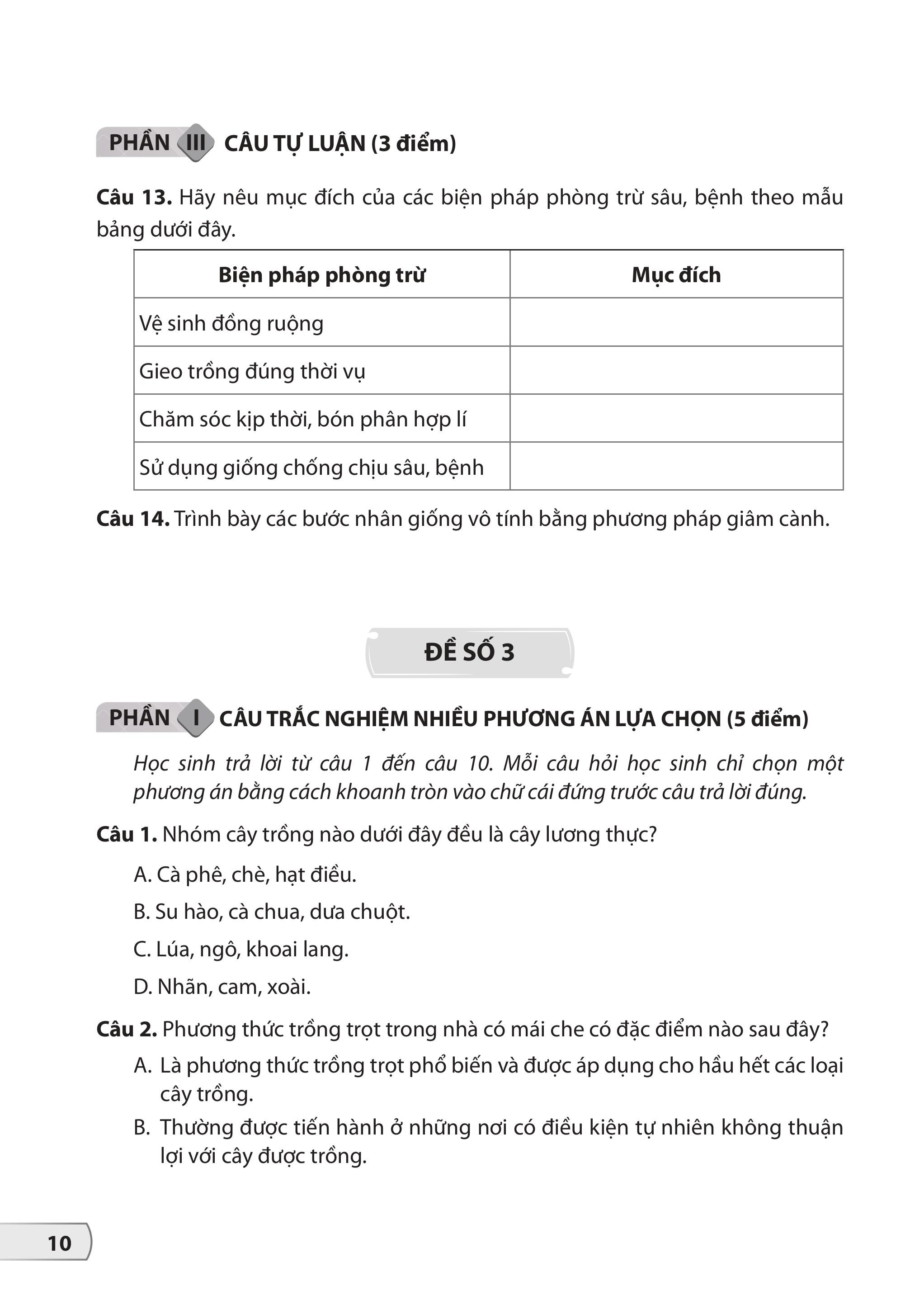Bộ Đề Kiểm Tra, Đánh Giá Công Nghệ 7 - Ảnh 12