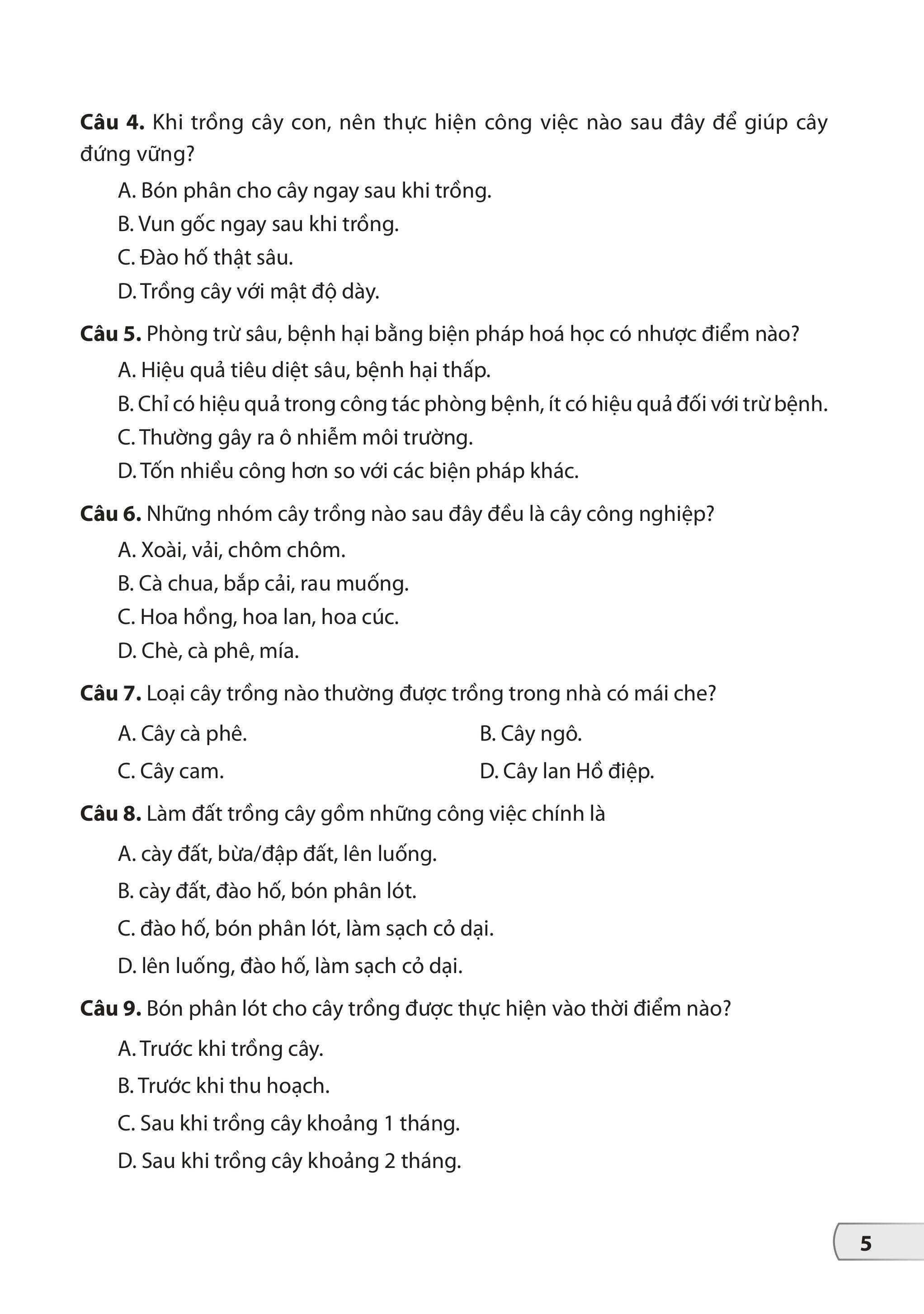 Bộ Đề Kiểm Tra, Đánh Giá Công Nghệ 7 - Ảnh 7