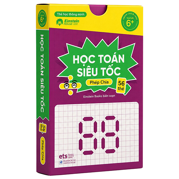 Bộ Flashcard - Thẻ Học Thông Minh - Học Toán Siêu Tốc - Phép Chia (56 Thẻ) - Ảnh 1