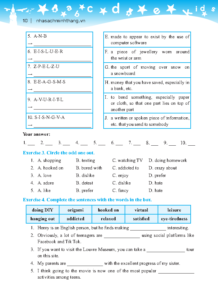 bộ global success - bài tập tiếng anh lớp 8 - tập 1 (có đáp án) - Ảnh 10
