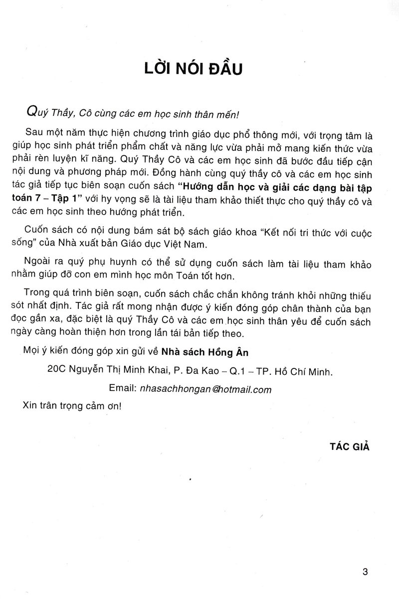 Bộ
Hướng Dẫn Học Và Giải Các Dạng Bài Tập Toán 7 - Tập 1 (Kết Nối) - Ảnh 3