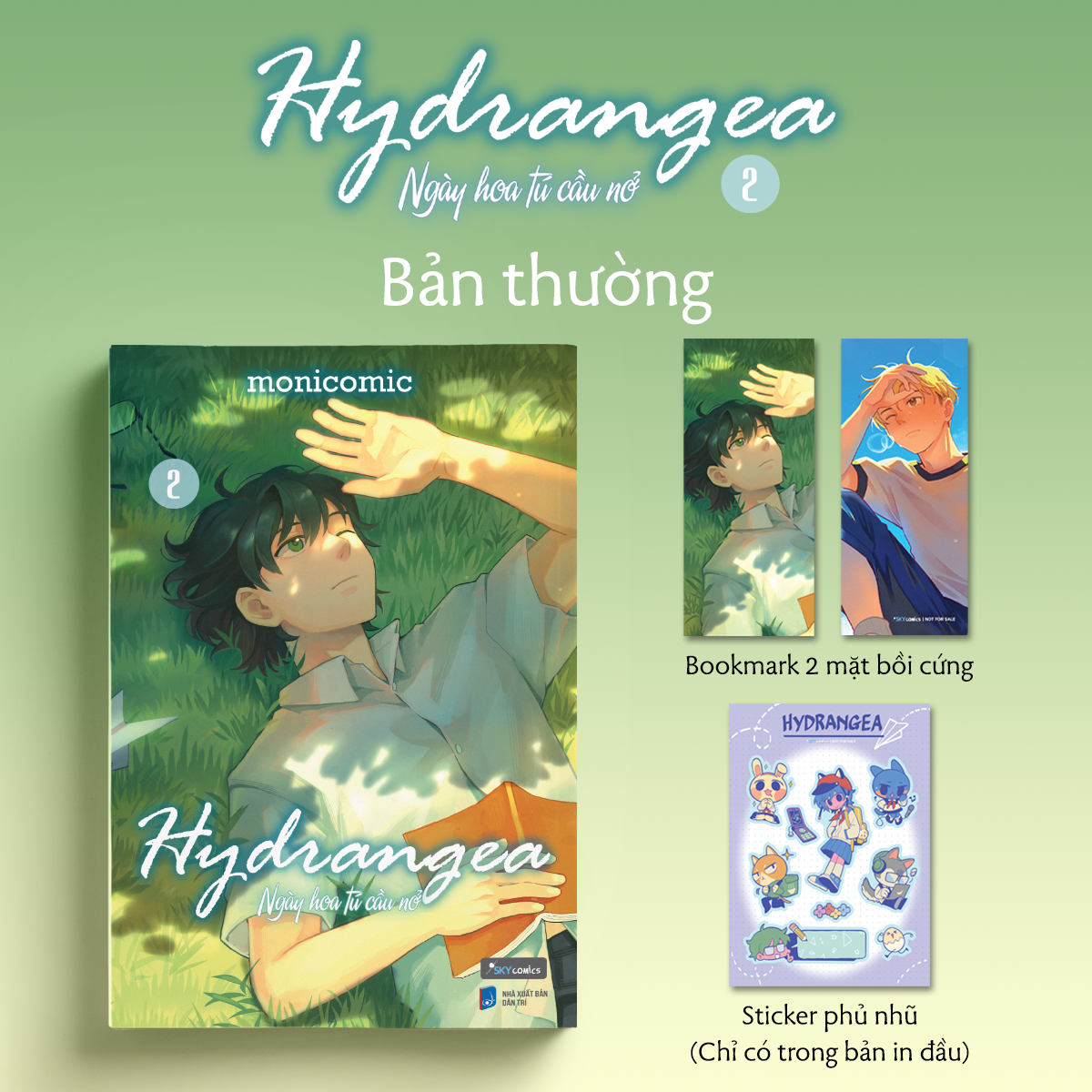 Bộ Hydrangea - Ngày Hoa Tú Cầu Nở - Tập 2 - Tặng Kèm Bookmark 2 Mặt Bồi Cứng + Sticker Phủ Nhũ - Ảnh 2
