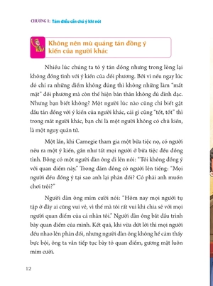 bộ lời nhắn nhủ từ carnegie dành cho thanh thiếu niên - 34 bí quyết giúp bạn khéo ăn nói (tái bản) - Ảnh 13