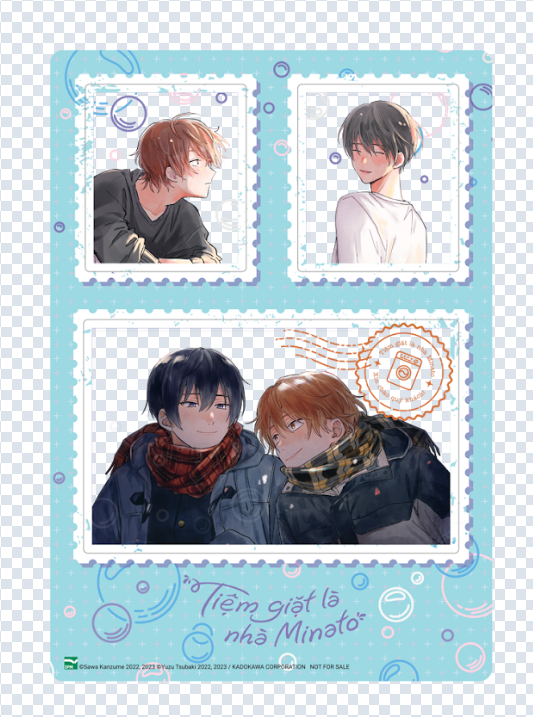 Bộ Manga - Tiệm Giặt Là Nhà Minato - Tập 4 + Tập 5 (Bộ 2 Tập) - Tặng Kèm Clear Card + Set 2 Bookmark + Standee + Set 2 Huy Hiệu - Ảnh 4