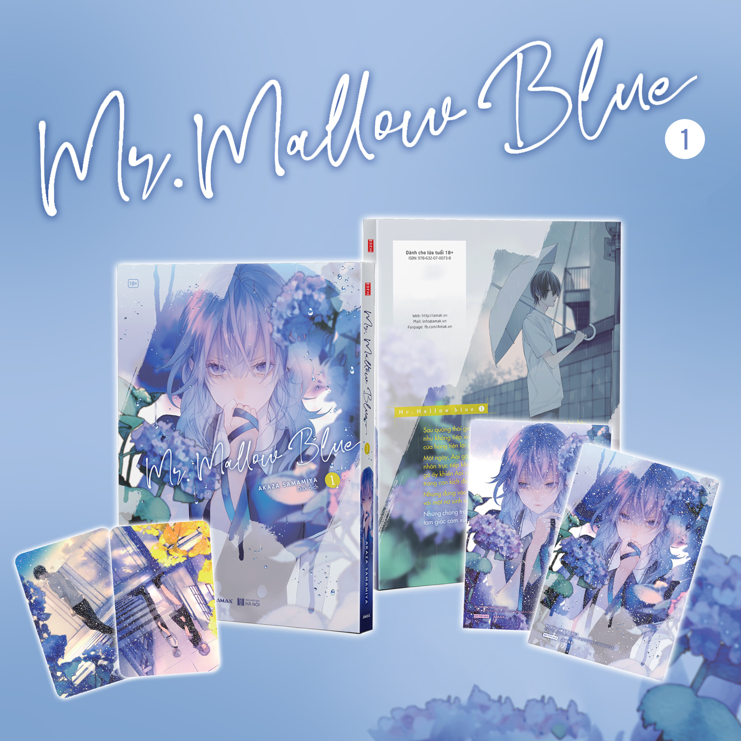 Bộ Mr. Mallow Blue - Tập 1 - Tặng Kèm 1 Postcard + 2 Card Bo Góc - Ảnh 2