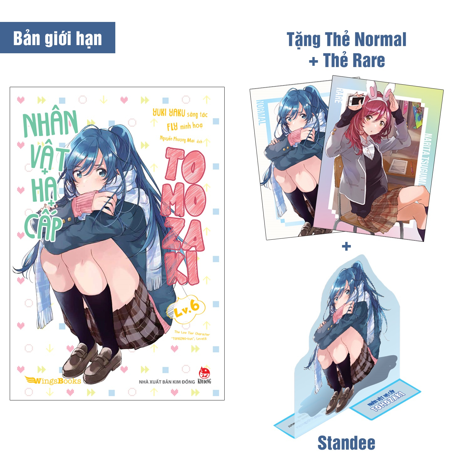 Bộ
Nhân Vật Hạ Cấp Tomozaki - Tập 6 - Bản Giới Hạn - Tặng Kèm Thẻ Normal + Thẻ Rare + Standee - Ảnh 2