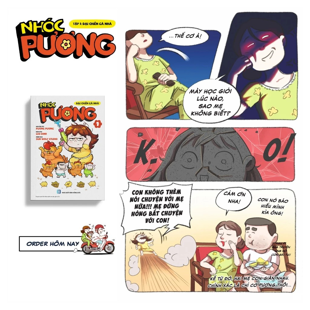 Bộ Nhóc Pương - Tập 1 - Đại Chiến Gà Nhà - Bản Đặc Biệt - Tặng Kèm Bookmark PVC Trong Suốt + Cặp Móc Khóa Độc Đáo - Ảnh 6
