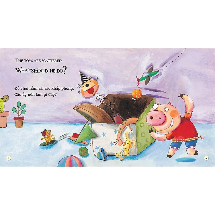 Bo
Playtime In English - Level 4 - Little Pig's Room - Can Phong Cua Lon Con - Ảnh 4