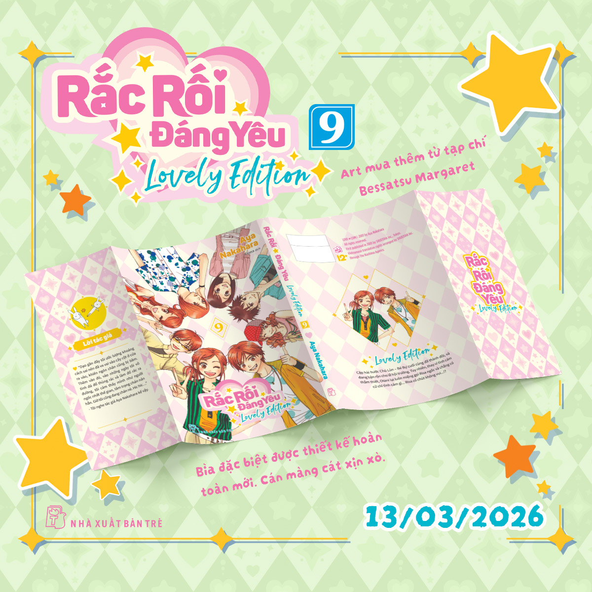 Bộ
Rắc Rối Đáng Yêu - Love Com - Tập 9 - Bản Đặc Biệt - Tặng Kèm Bìa Lovely Edition + Clear Đựng Quà + Đĩa CD Giấy + Card Có Chữ Ký Tác Giả - Ảnh 3