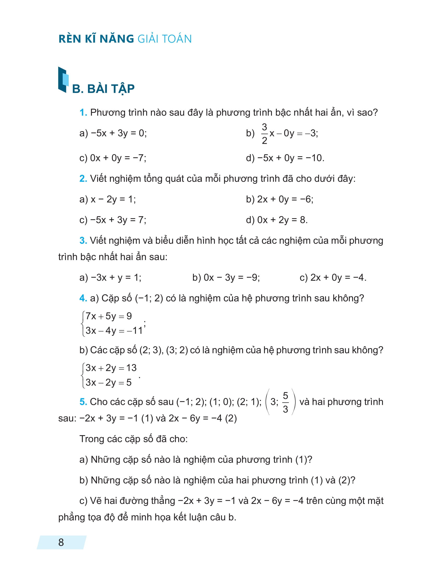 Bộ Rèn Kĩ Năng Giải Toán Lớp 9 - Tập 1 - Ảnh 7