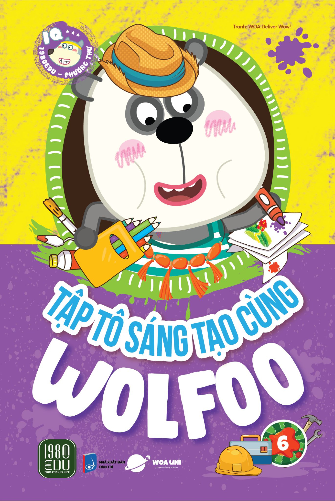bộ sách tập tô sáng tạo cùng wolfoo (bộ 6 cuốn) - Ảnh 7