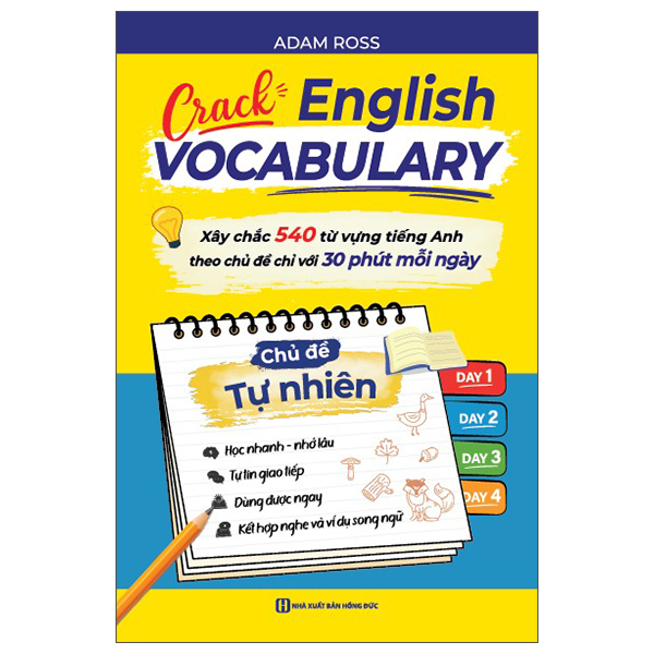 Bộ Sổ Tay Crack English Vocabulary - Xây Chắc 540 Từ Vựng Tiếng Anh Theo Chủ Đề Chỉ Với 30 Phút Mỗi Ngày - Chủ Đề Tự Nhiên - Ảnh 9