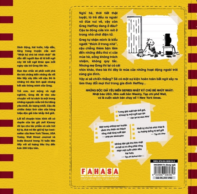 bộ song ngữ việt - anh - diary of a wimpy kid - nhật ký chú bé nhút nhát - tập 4: mùa hè tuyệt vời - dog day - Ảnh 3
