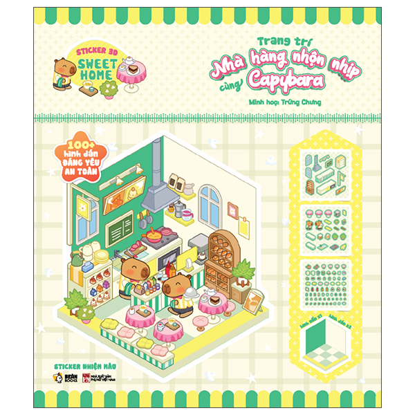 Bộ Sticker 3D Sweet Home - Trang Trí Căn Bếp Vui Nhộn Cùng Chó Dino - Ảnh 11