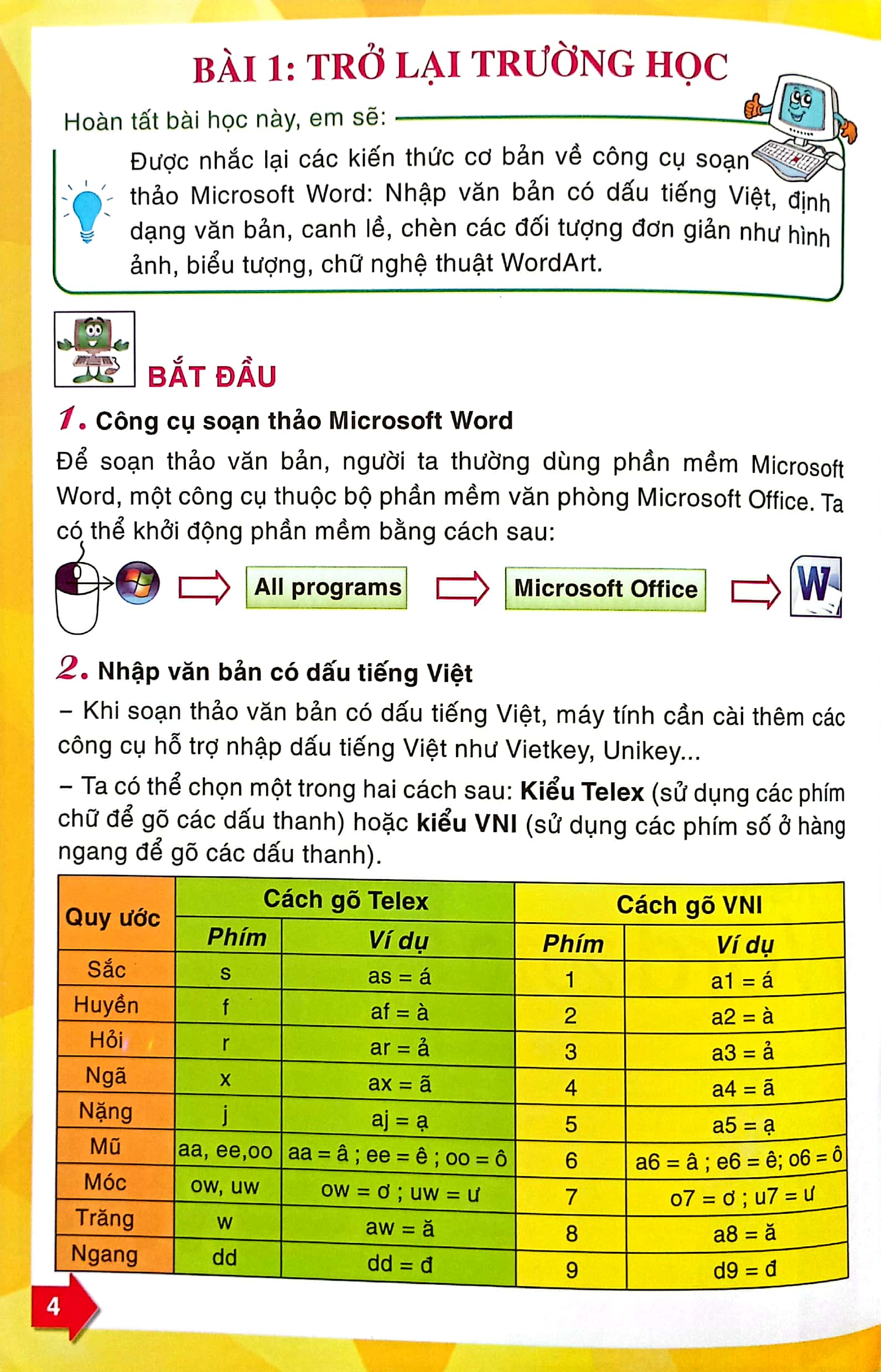 bộ tin học lớp 4 - tập 1 - Ảnh 3