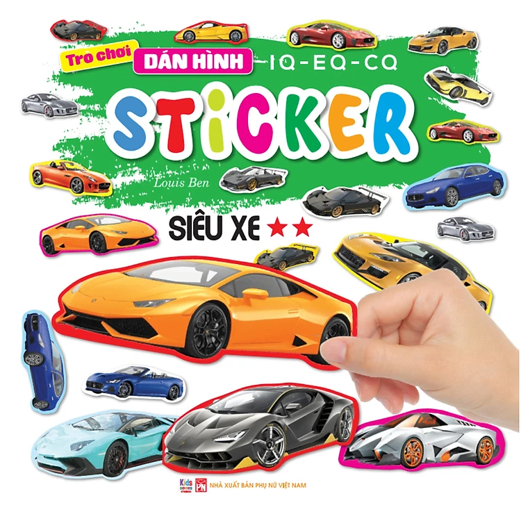 Bộ Trò Chơi Dán Hình IQ-EQ-CQ - Sticker - Siêu Xe - Tập 2 - Ảnh 2