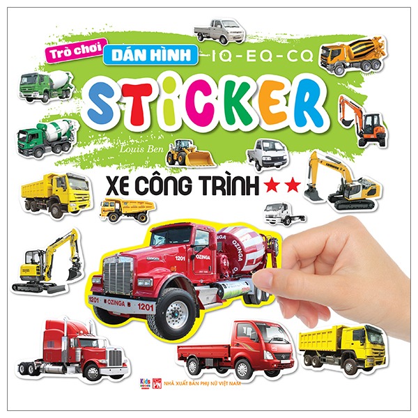 Bộ Trò Chơi Dán Hình IQ-EQ-CQ - Sticker - Xe Thông Dụng - Tập 1 - Ảnh 10