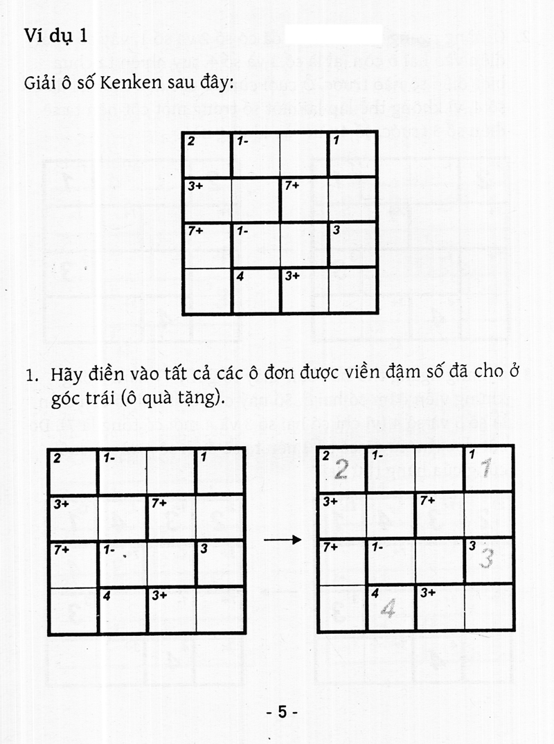 bộ trò chơi ô chữ số thông minh kenken - dành cho mọi người (tập 4) - Ảnh 4