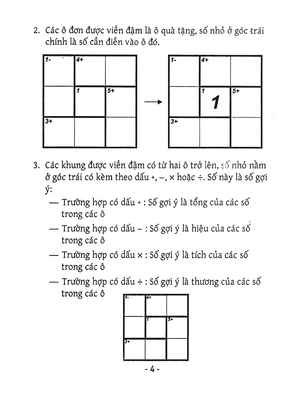 bộ trò chơi ô chữ số thông minh kenken - dành cho người bắt đầu (tập 5) - Ảnh 4