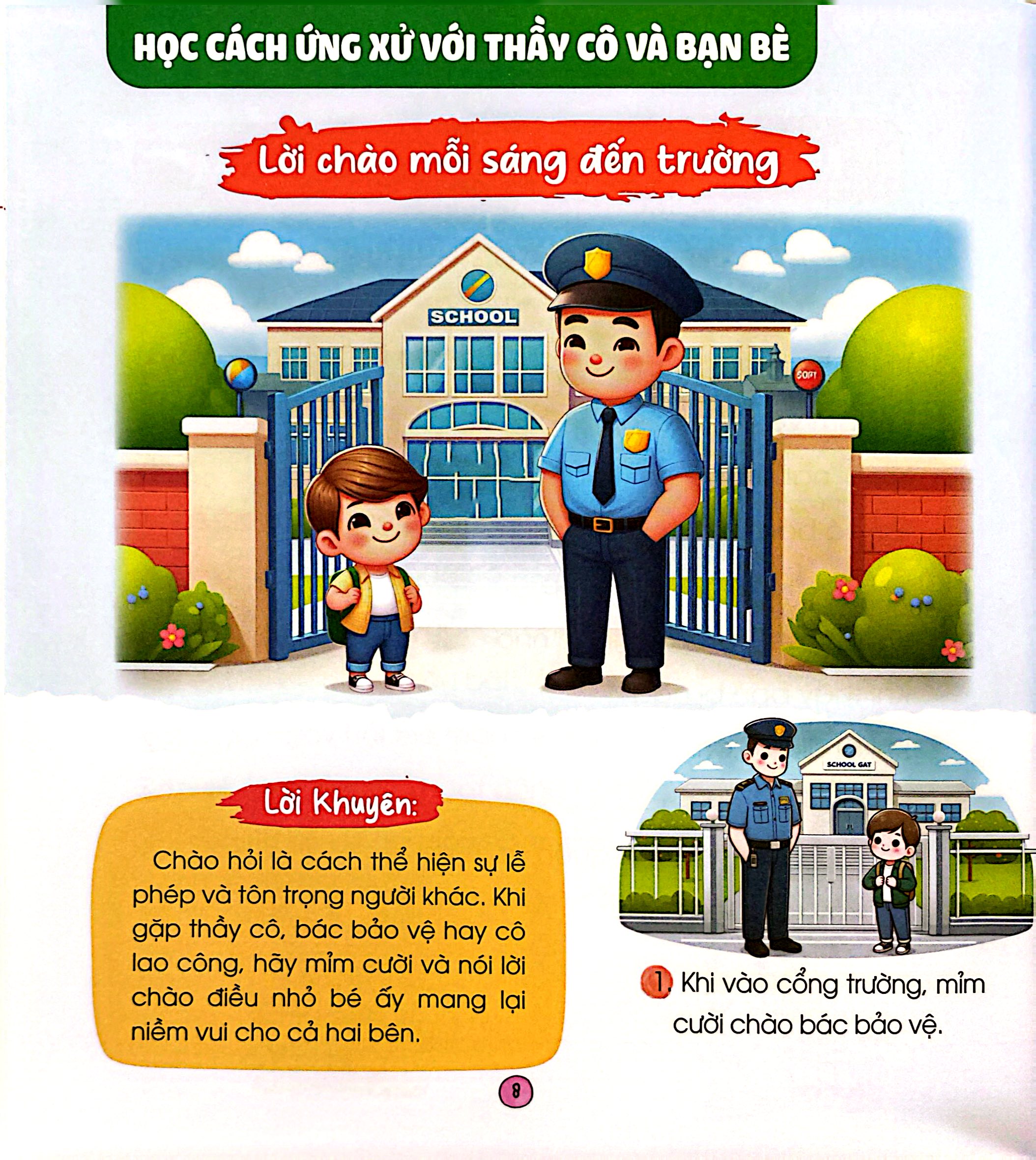 Bộ Tủ Sách Bé Giỏi Kỹ Năng - Khéo Ăn Khéo Nói Khi Ở Trường - Ảnh 4