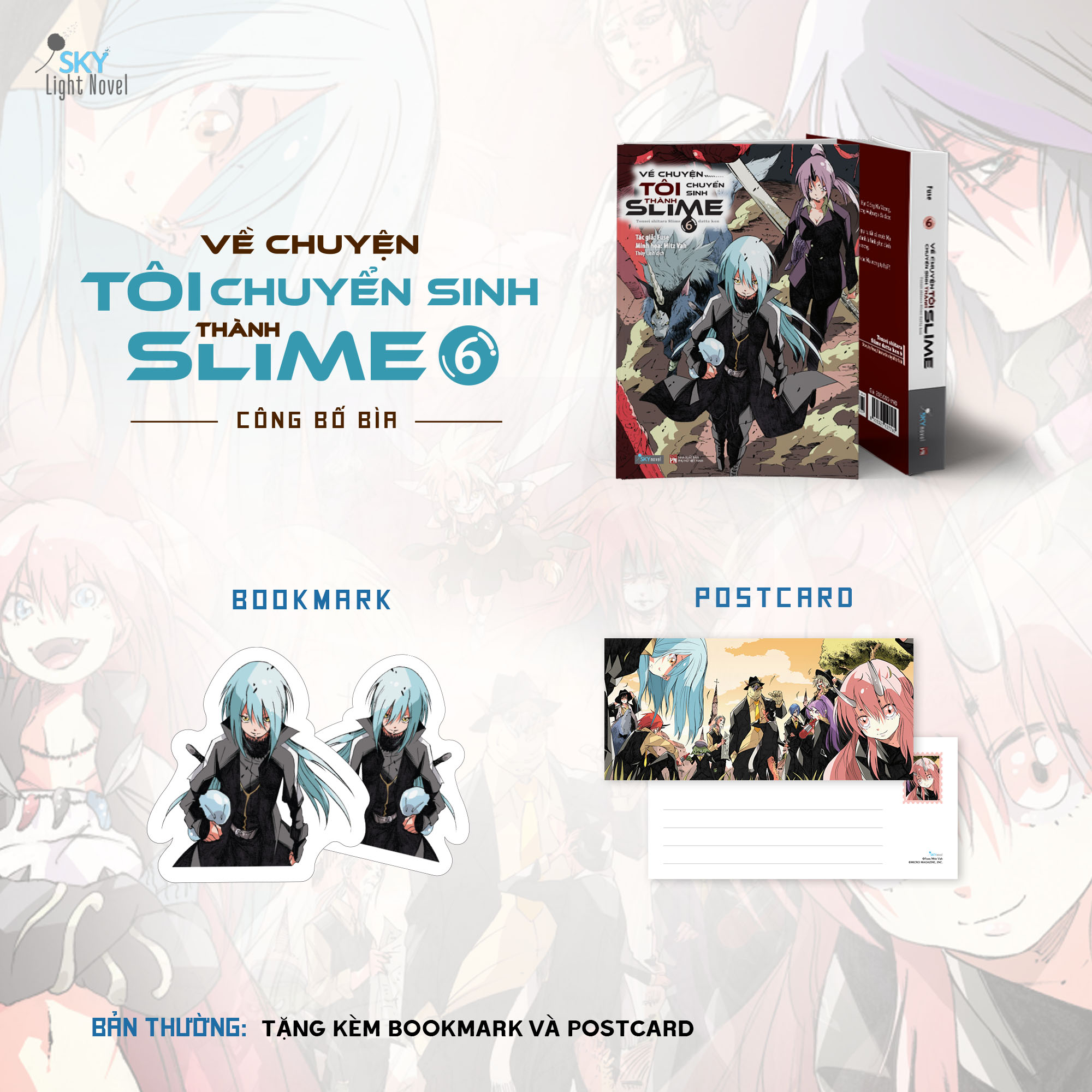 Bộ Về Chuyện Tôi Chuyển Sinh Thành Slime - Tập 6 - Tặng Kèm Bookmark + Postcard - Ảnh 2