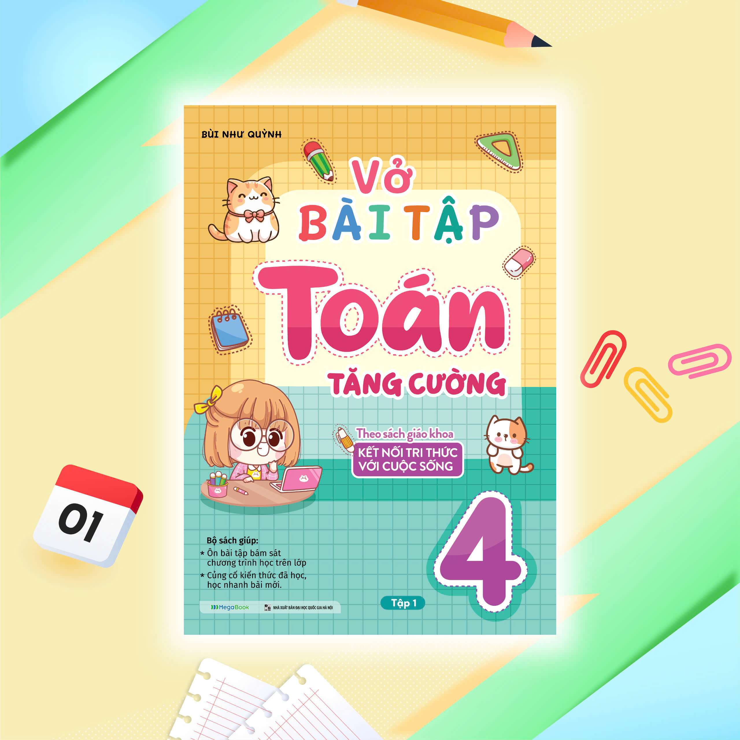 Bộ Vở Bài Tập Toán Tăng Cường Lớp 4 - Tập 1 (Theo Sách Giáo Khoa Kết Nối Tri Thức Với Cuộc Sống) - Ảnh 3