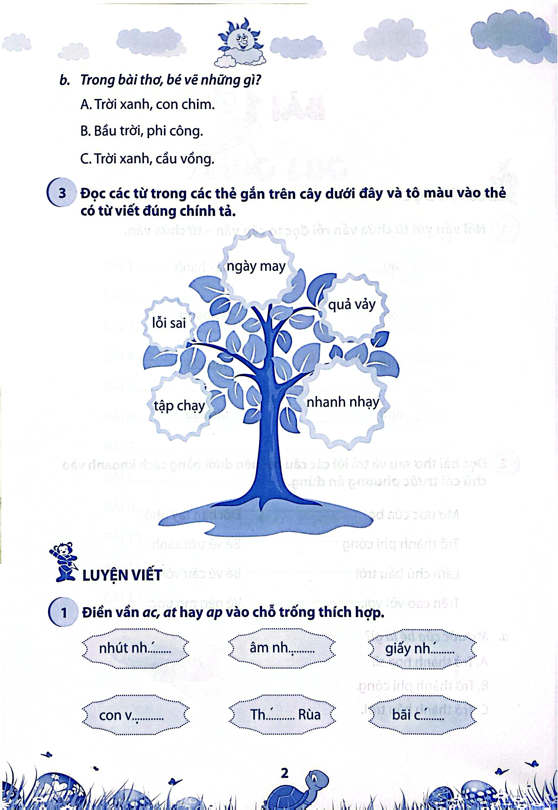 Bộ Vở Ôn Tập Hè Môn Tiếng Việt - Lớp 1 - Ảnh 5