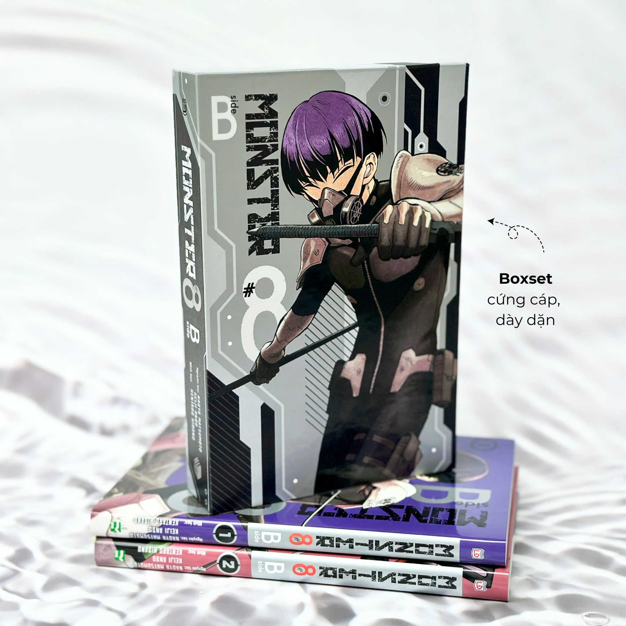 Boxset MONSTER #8 - B Side - Tập 1 + Tập 2 (Hộp 2 Tập) - Bản Đặc Biệt - Tặng Kèm Set 3 Bookmark + Postcard + Poster - Ảnh 4