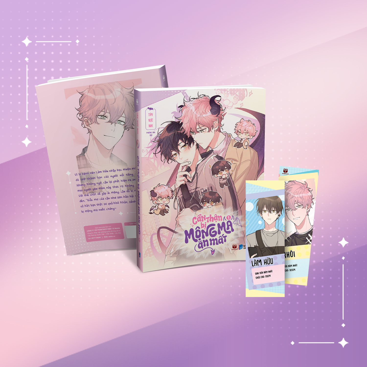 Bộ Cẩn Thận Bị Mộng Ma Ăn Mất - Tập 1 - Bản Đặc Biệt - Tặng Kèm Bookmark + Thiệp Bồi Cứng Có Chữ Ký In Của Tác Giả + Standee + Card Trong - Ảnh 4