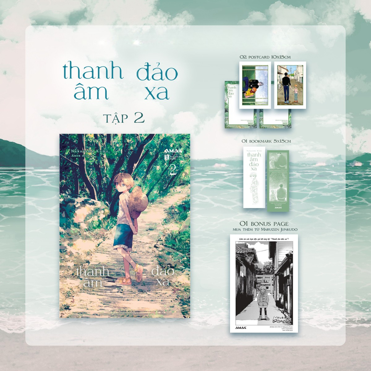Combo Sách Thanh Âm Đảo Xa - Tập 1 + Tập 2 (Bộ 2 Tập) - Tặng Kèm 2 Bookmark Hai Mặt + 4 Postcard Hai Mặt + 1 Leaflet + 1 Bonus Page - Ảnh 4
