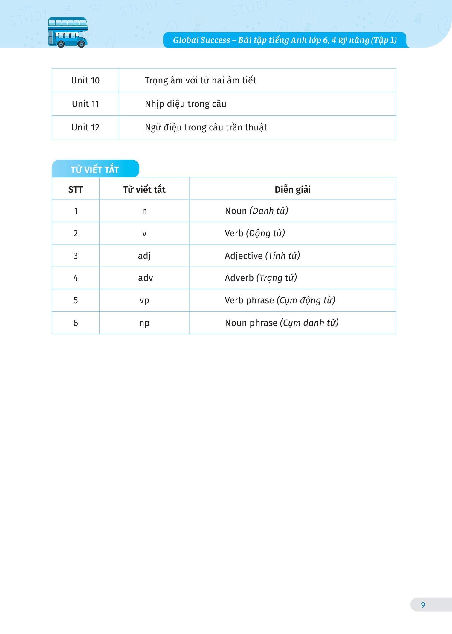 Global Success - Bài Tập Tiếng Anh 6 - 4 Kỹ Năng - Tập 1 (Có Đáp Án) (Tái Bản 2026) - Ảnh 12
