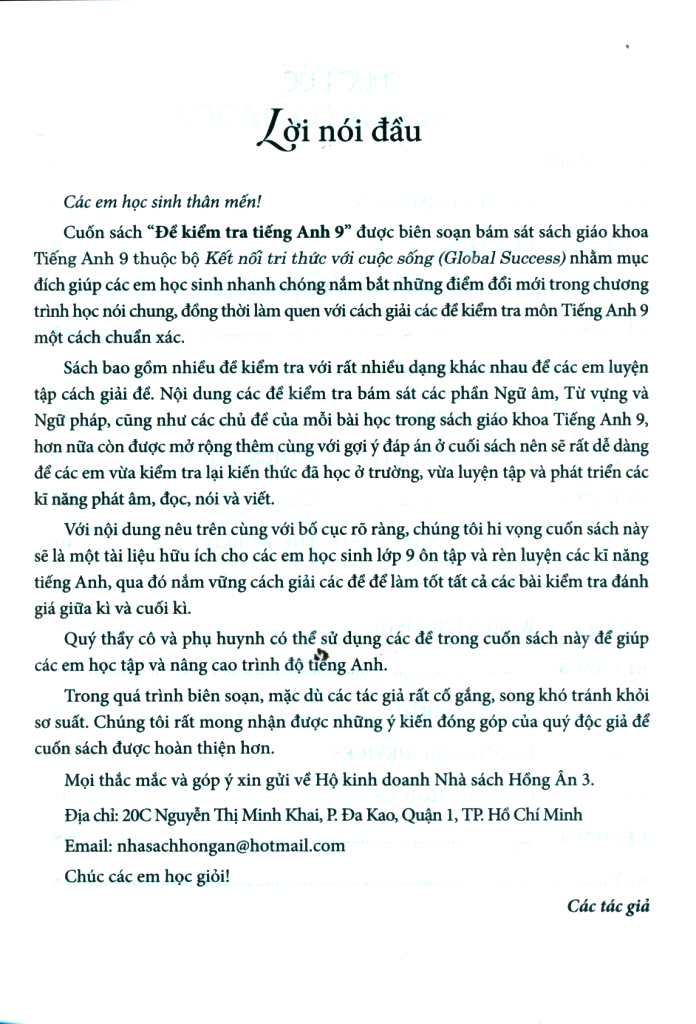 Global Success - Đề Kiểm Tra Tiếng Anh 9 (Kết Nối) - Ảnh 3